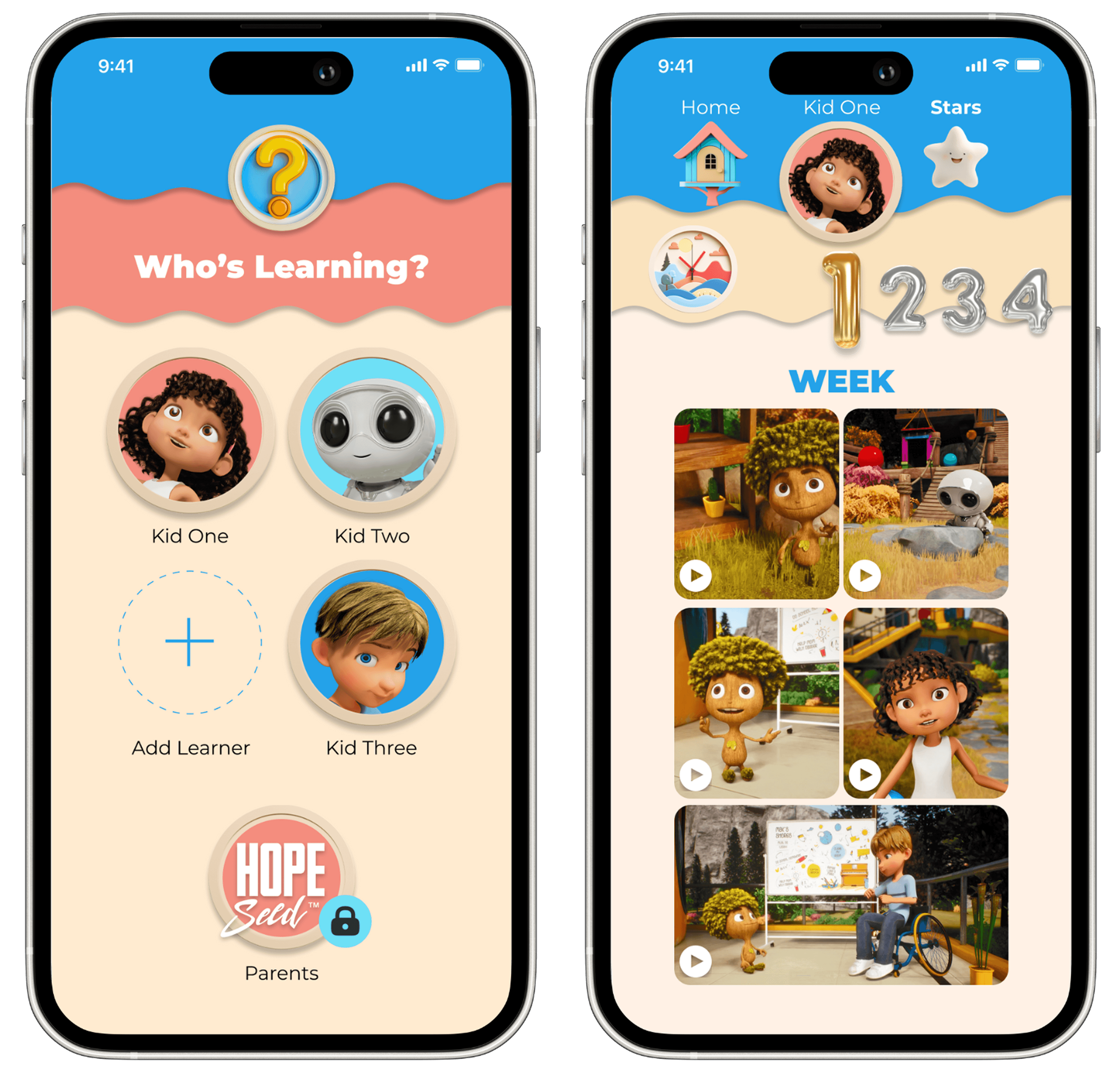 Hope Seed Family App - Profile Selection